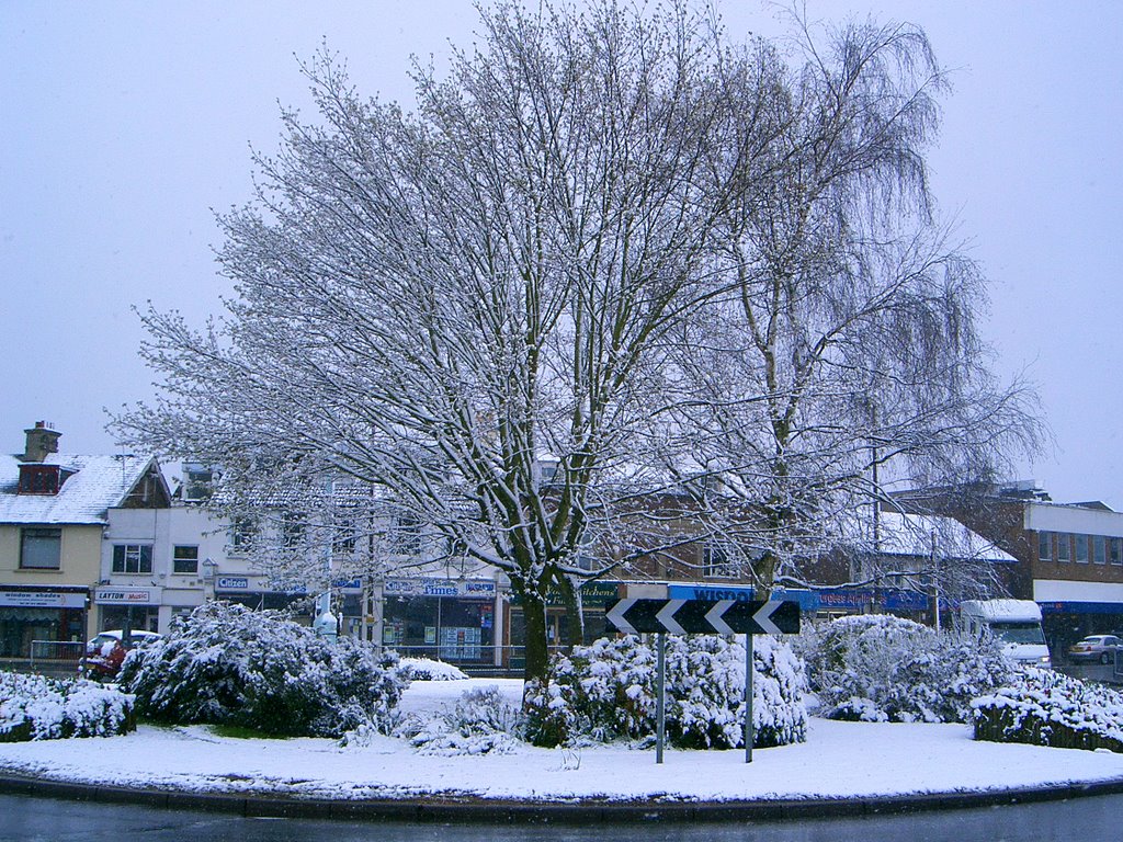 Sussex Square in April snow 2008