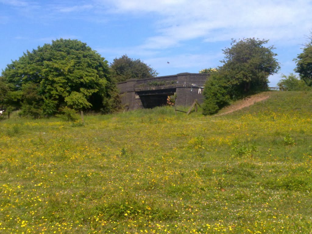 Old bridge over former railway