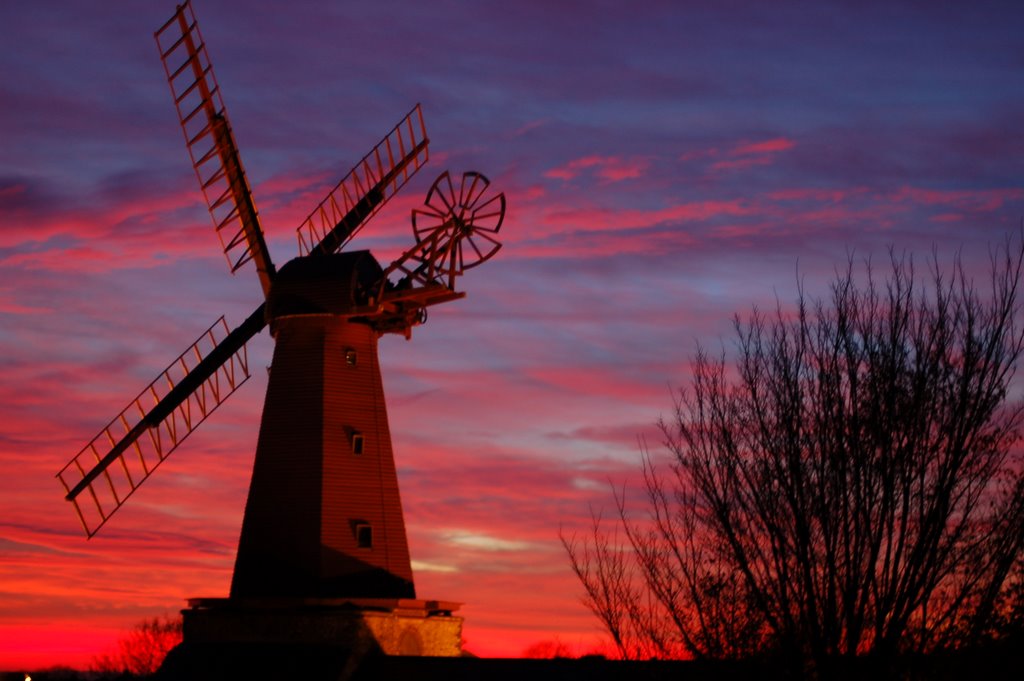Windmill & sunset
