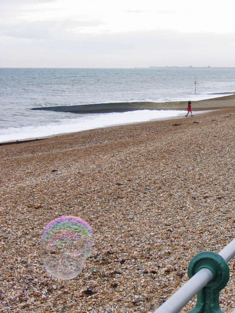 Hove Beach in Winter, Sussex, UK