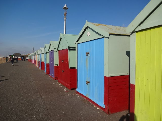 Beach Huts On Hove Seafront
