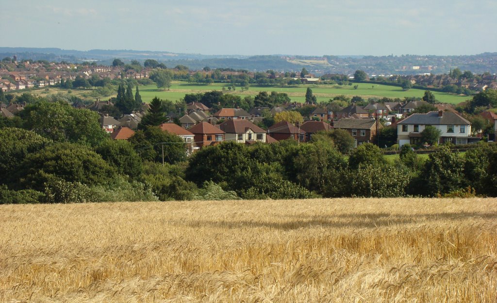Looking towards Parson Cross Park from Whitley Lane, Grenoside, Sheffield S35/S5