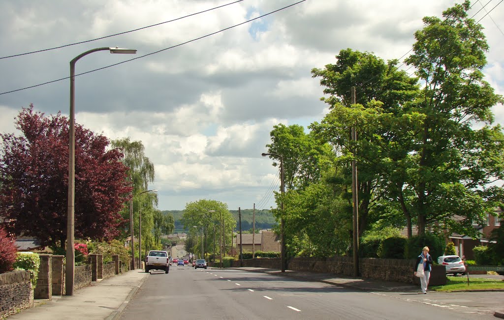 Looking due east along Burncross Road, Burncross, Sheffield S35
