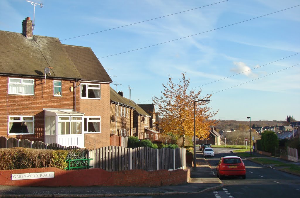 Junction of Greenwood Road/School Road scene, High Green, Sheffield S35