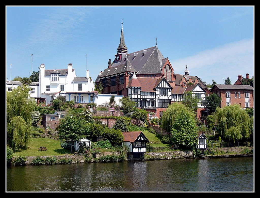 House on riverside Dee