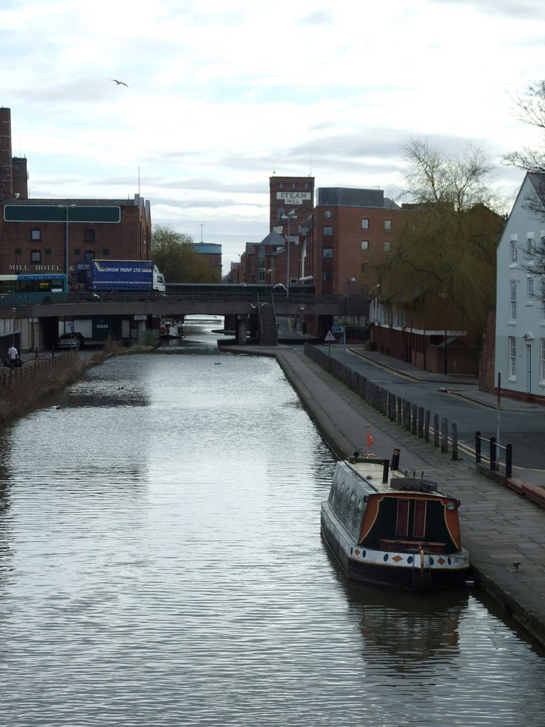 Chester Canal (1770s) with former factories on the Canal Side.