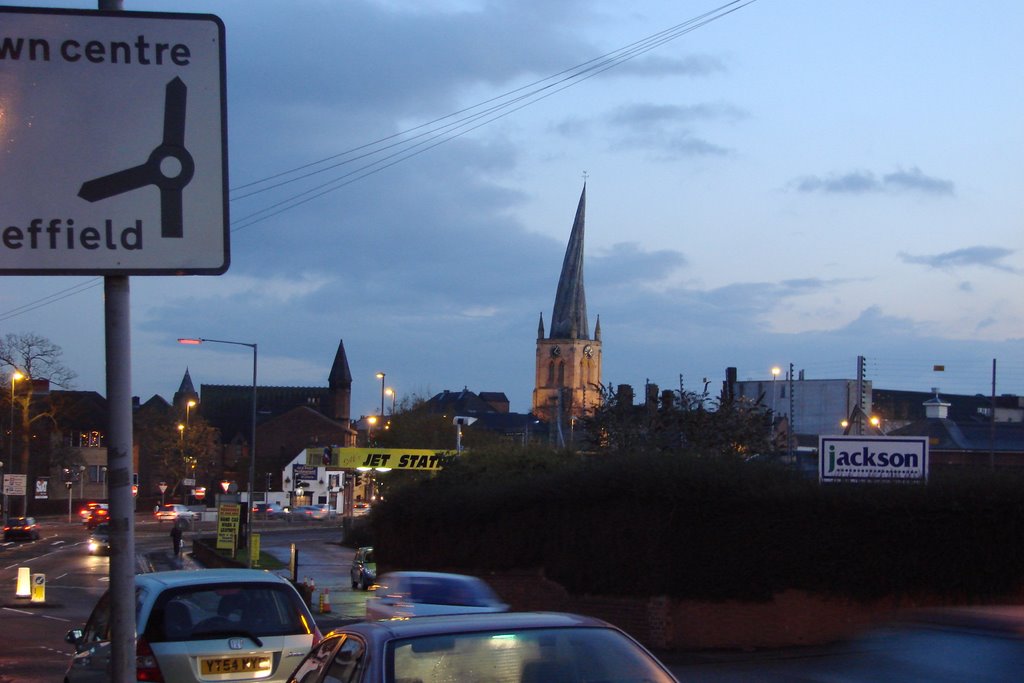 Church of Saint Mary and All Saints ("Crooked Spire") - Chesterfield, to S-E (i)