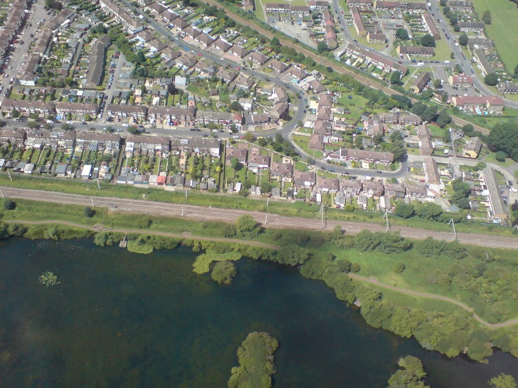 Eastfield Road from the air (1)