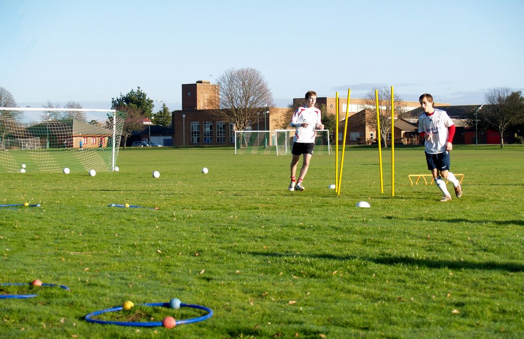 Chichester High School for Boys- Playing Fields and Main School Gym