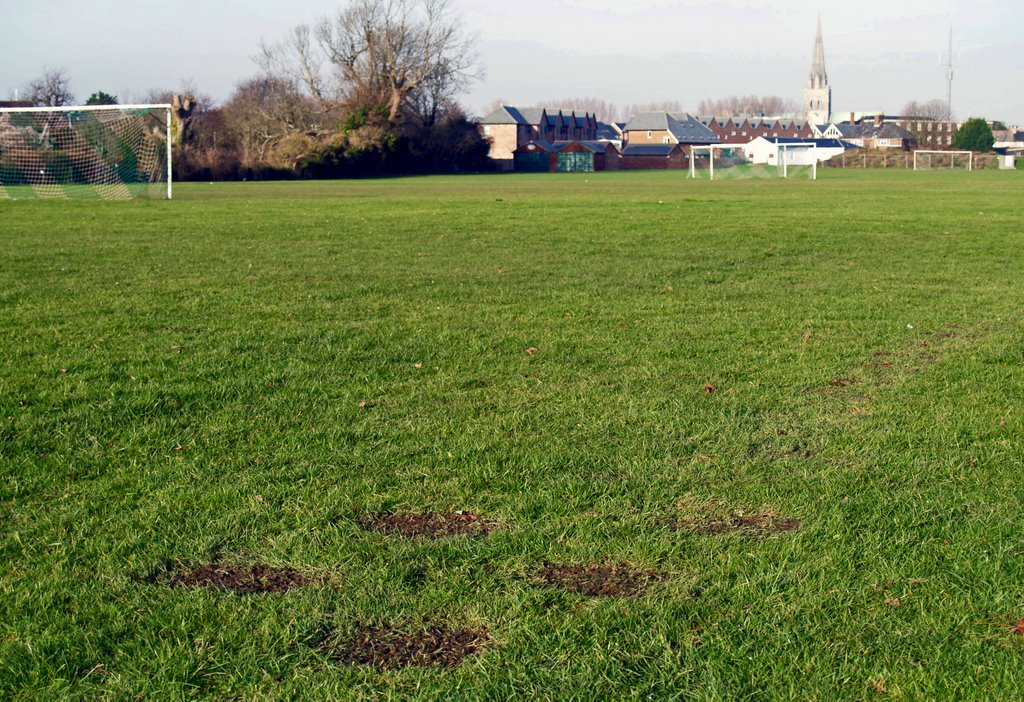 Chichester Cathedral from CHSB Playing Fields