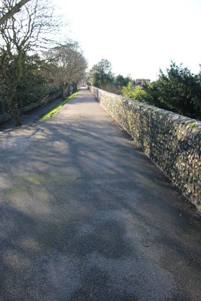 Part of Chichesters walls walk