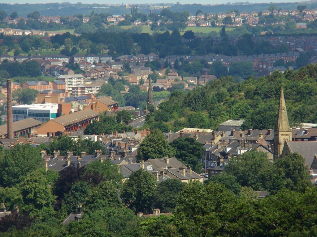 Norfolk Park/Hyde Park with Burngreave/Pitsmoor in the distance, Sheffield S2/S3
