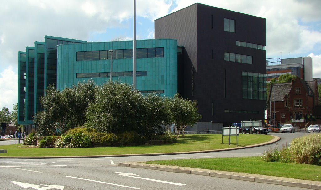 University of Sheffield Information Commons overlooking Brookhill roundabout, Sheffield S10