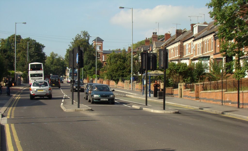 Looking up Burngreave Road, Sheffield S3