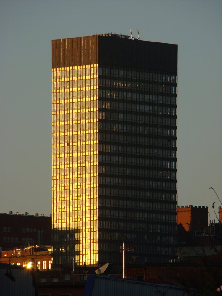 University of Sheffield Arts Tower at sunrise, Sheffield S3/S10