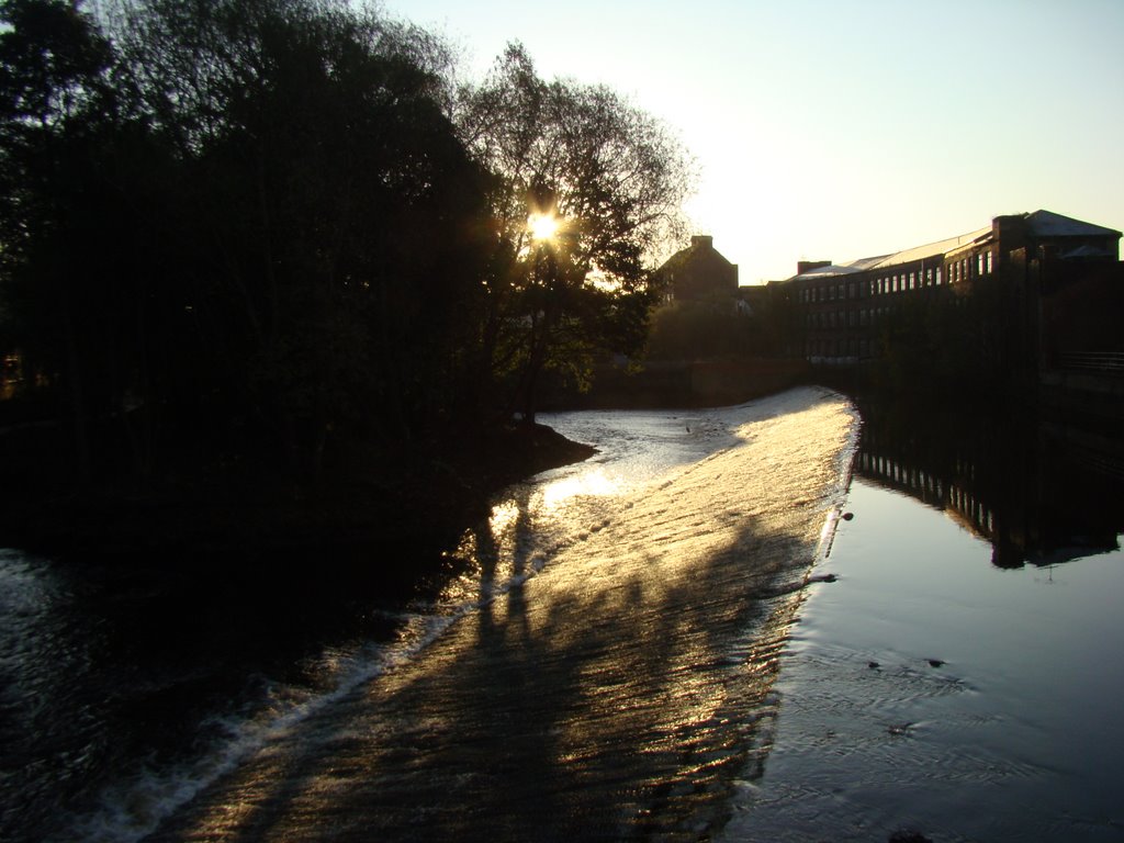 Kelham Island Weir just after sunrise, Sheffield S3