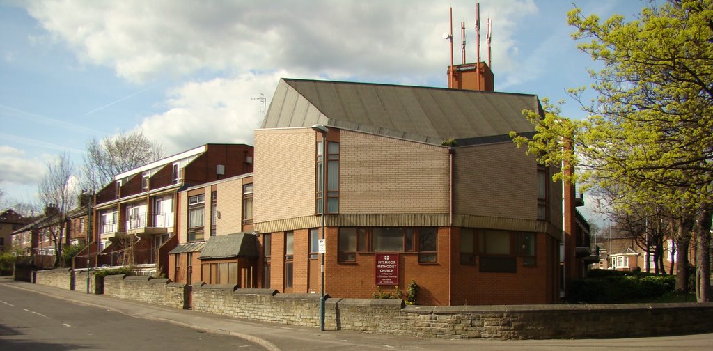 Panorama of Pitsmoor methodist church, Sheffield S3