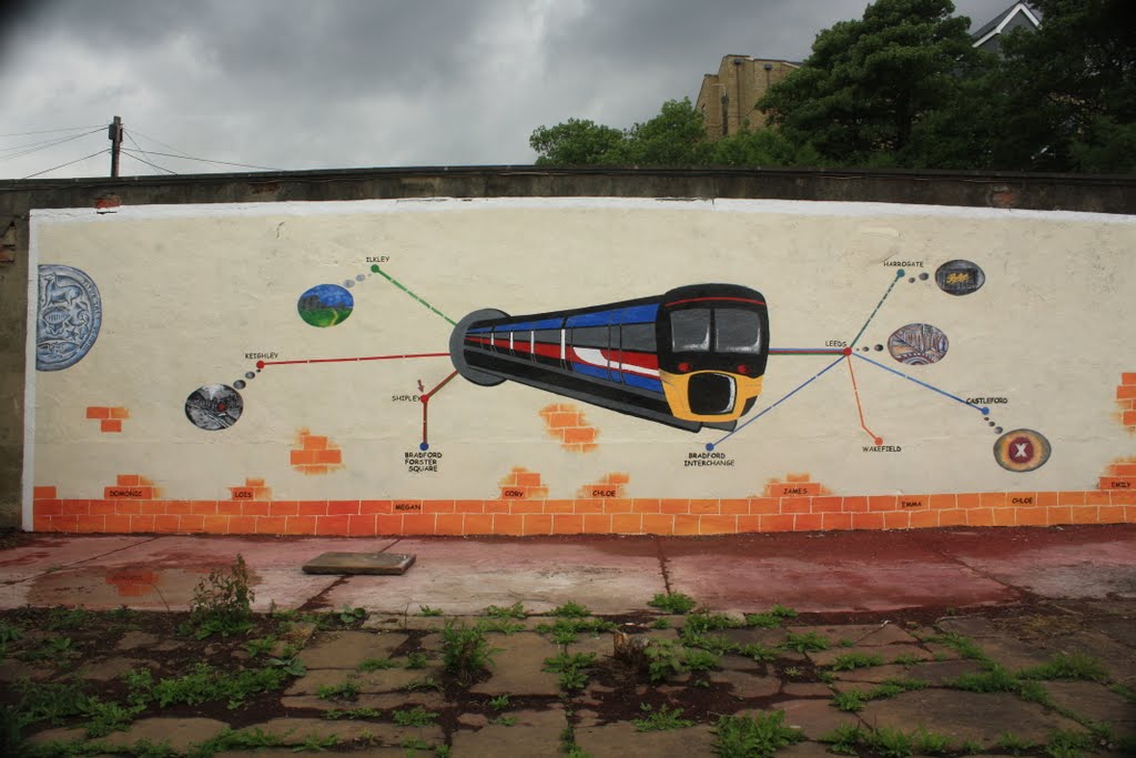 Train on Wall