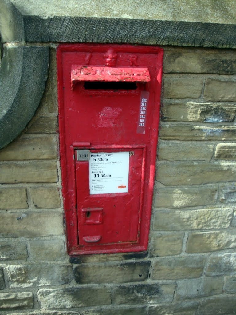 VR wall box, Belmont Terrace, Shipley, West Yorkshire.