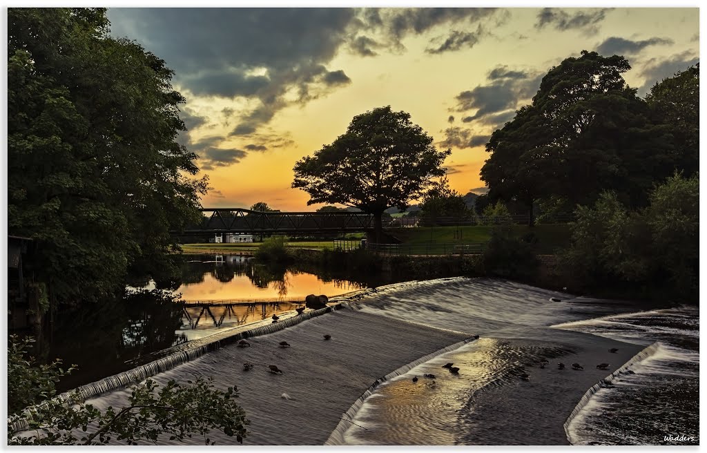 River Aire Weir, Saltaire