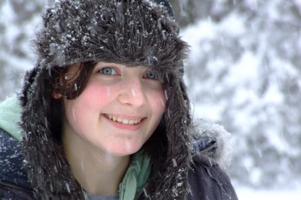 Emily in the snow