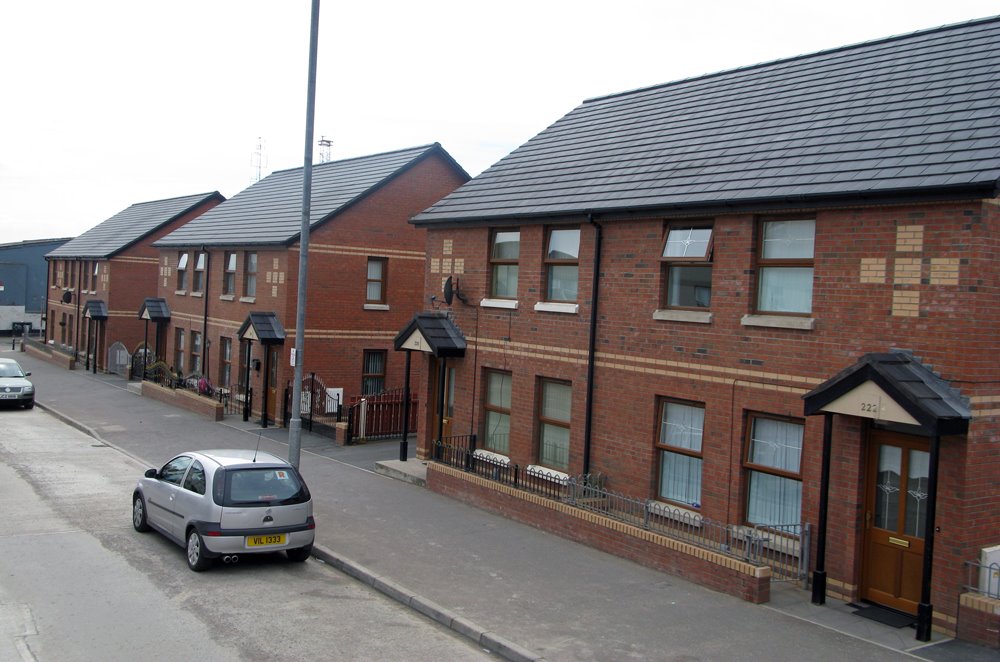 Belfast, Northern Ireland. Typical british houses