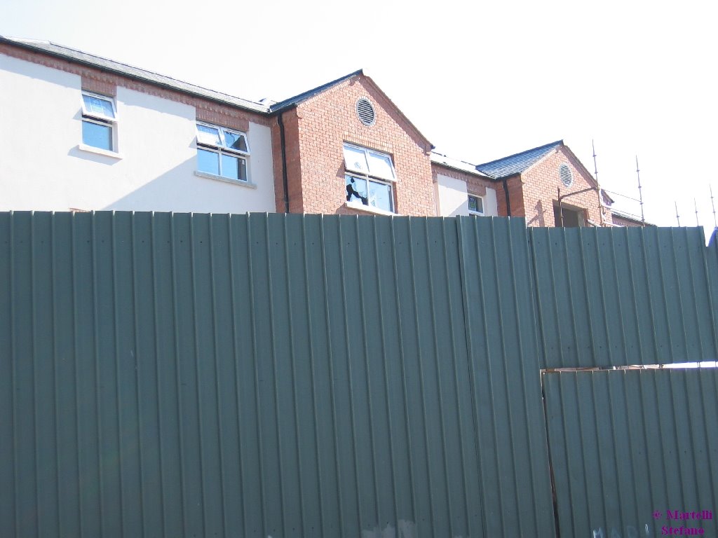 Shankill Road - New house with break glass in the window