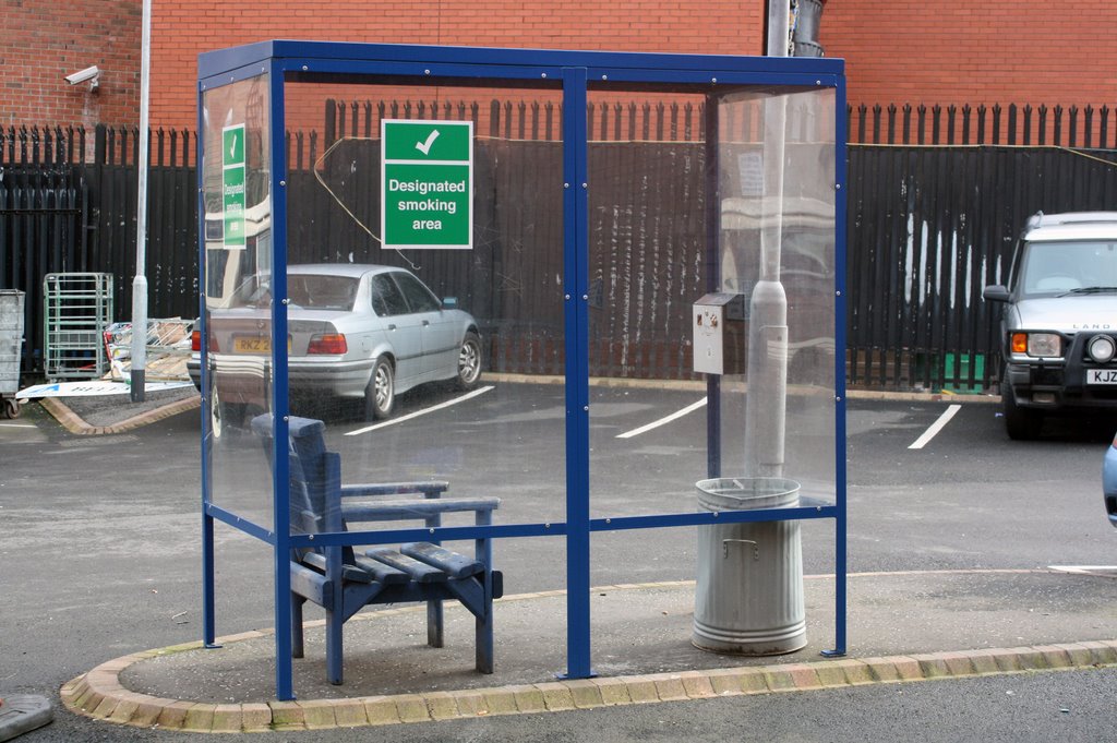 Designated smoking area
