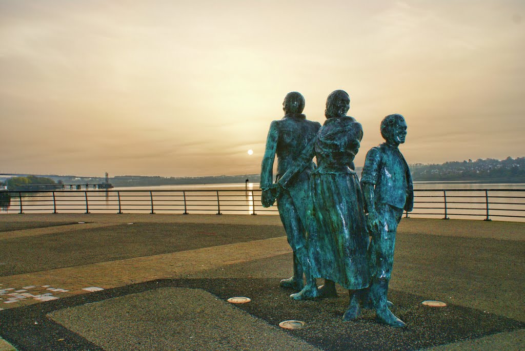 The Blight of Emigration Emigration Statues Derry City