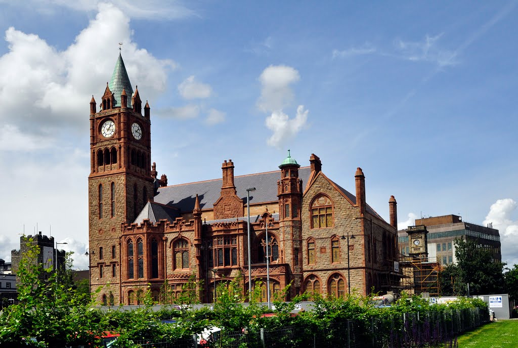 Northern Ireland. Derry~Londonderry. Something like a Guildhall.