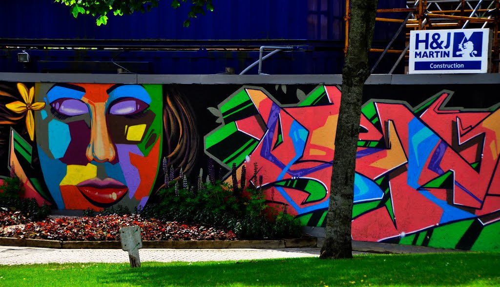 Northern Ireland. Derry~Londonderry. Murals for culture in 2013? Cultural construction sites?