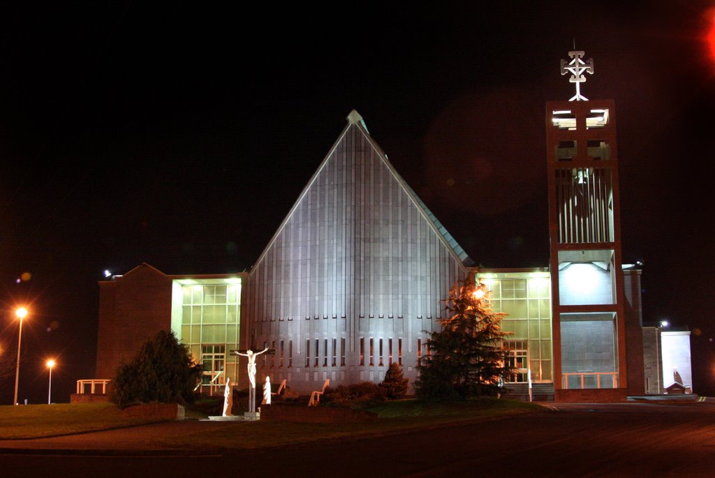 St Brigids Church Newry at Night