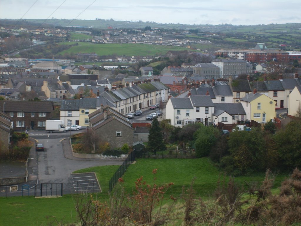 View of High St and Saint Clares Ave Newry N. Ireland
