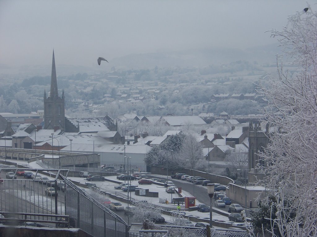 Newry, Car park at the back of the cathedral lower water street.