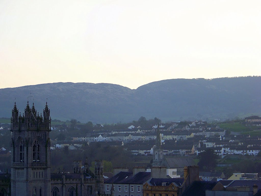 Newry Cathedral with St Catherines (The Dominican) and Barcroft Park in the background