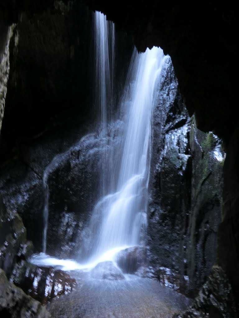 Famous waterfall near Hafod