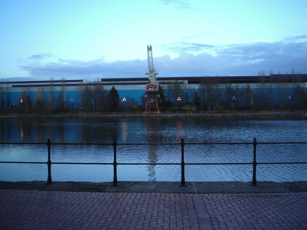Cardiff - Bute East Dock near sunset