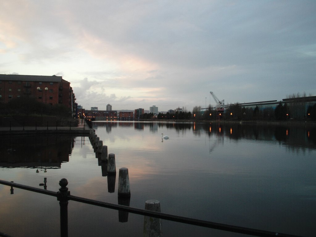 Cardiff - Bute East Dock at dusk