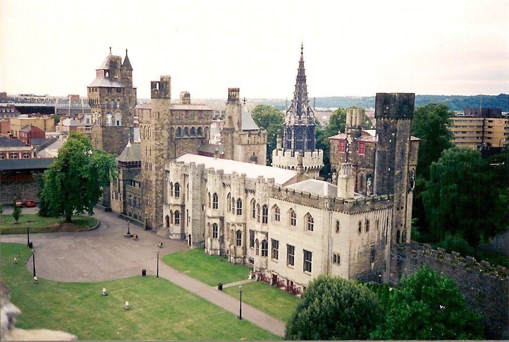 Cardiff Castle vom Burgturm aus