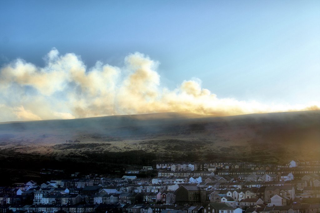 Maerdy mountain fire