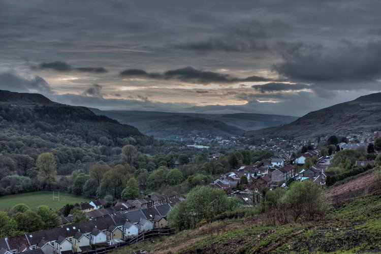 Sunset From Llwynypia Mountain