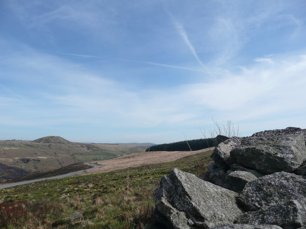 Tylorstown tip from across the valley