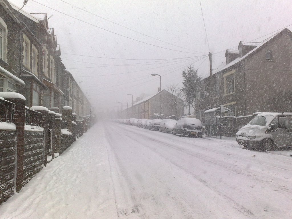 North Road in the snow