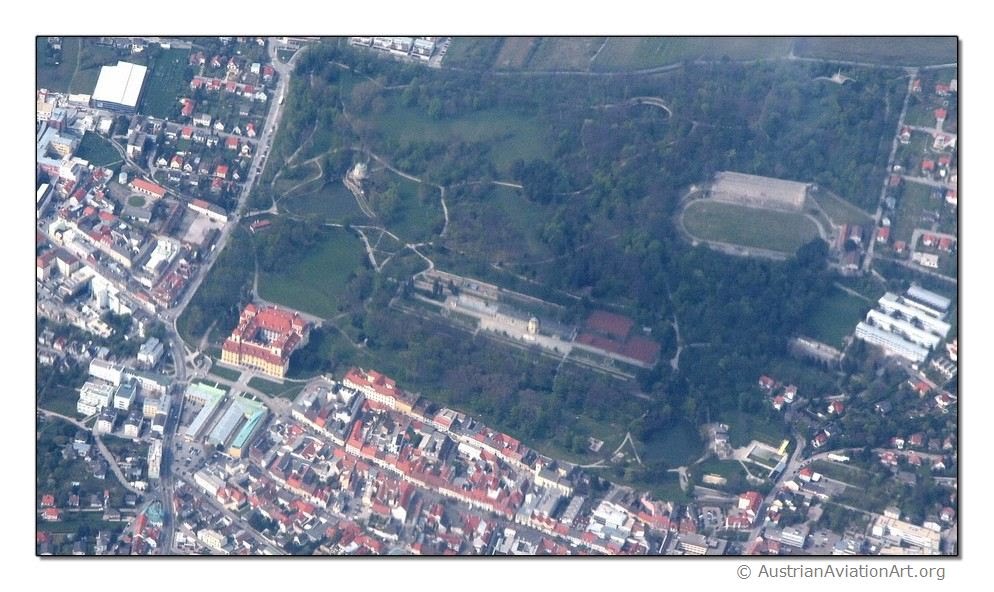 Eisenstadt - Schloss Esterhazy (Aerial view 4/2012)