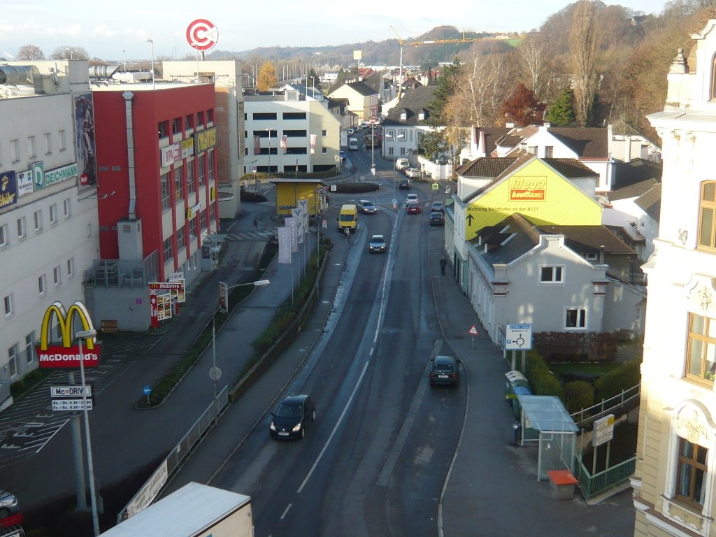 Blick vom Parkdeck im CCA