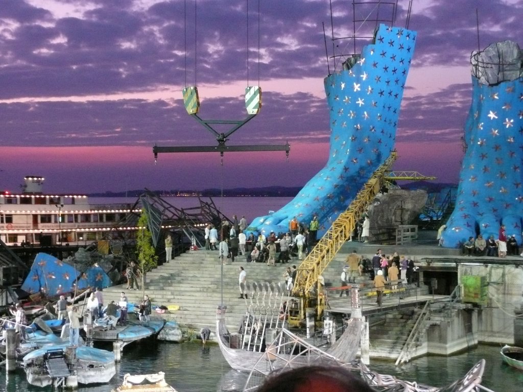 Die Oper Aida von Giuseppe Verdi auf der Seebühne in Bregenz