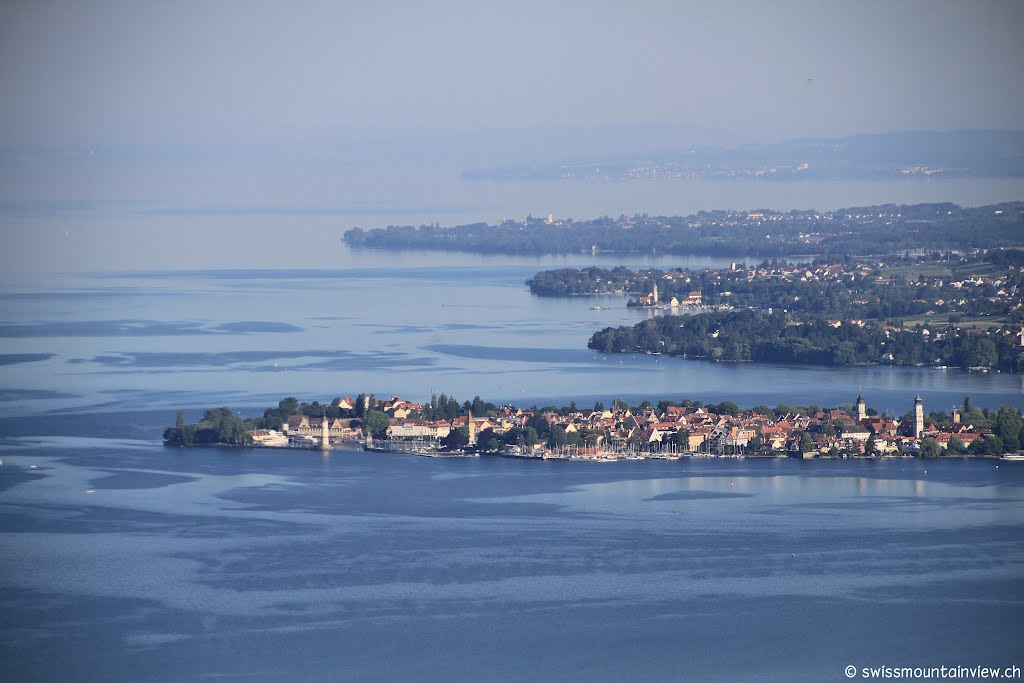 View from Pfänder down to Lindau and the Lake of Constance ©swissmountainview.ch