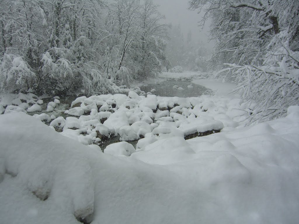 Dornbirner Ache im Winter