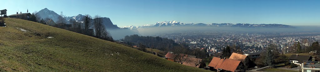 view Dornbirn to Alpstein ( Panoramabild )