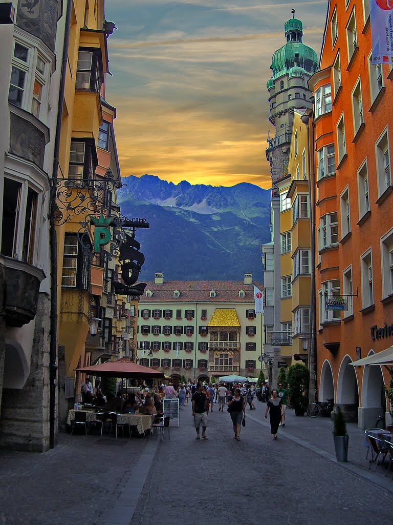Innsbruck - Herzog Friedrich Straße - Golden Roof and Golden Sunset by ☆☆☆RM-Photography☆☆☆
